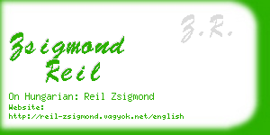 zsigmond reil business card